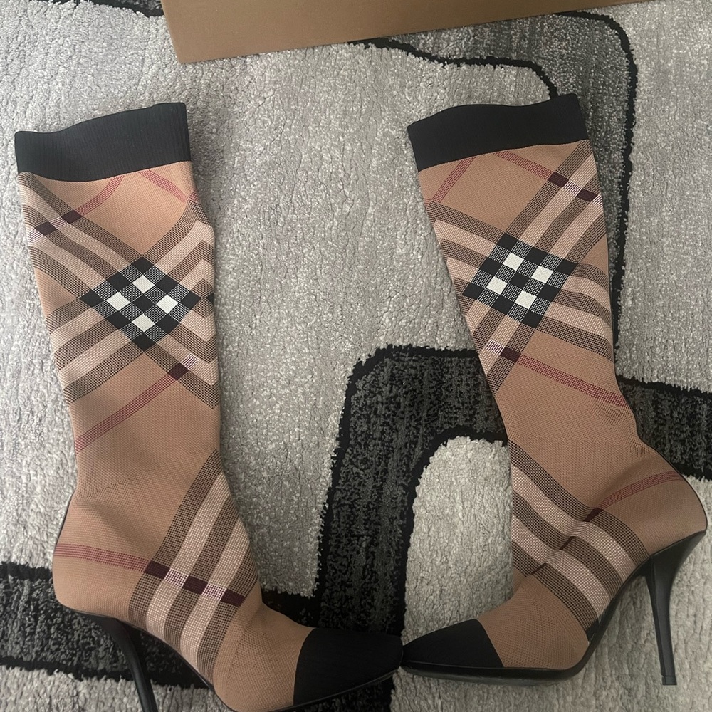 Burberry Checker Boot Heels